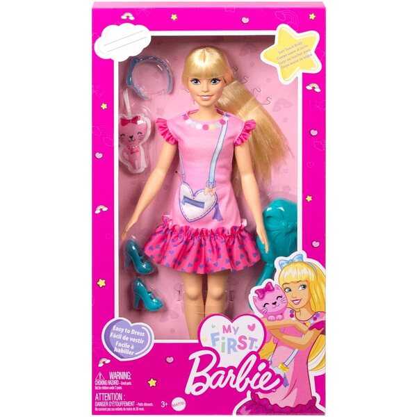 Barbie Malibu My First: 34 cm große Puppe mit Zubehör für Kinder ab 3 Jahren