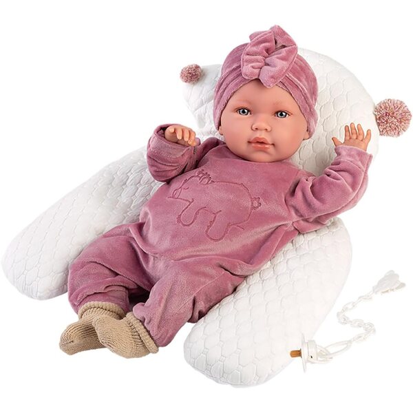 Llorens Lala Babypuppe 42 cm mit weichem Körper und Zubehör inklusive, blaue Augen