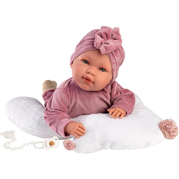Llorens Lala Babypuppe 42 cm mit weichem Körper und Zubehör inklusive, blaue Augen