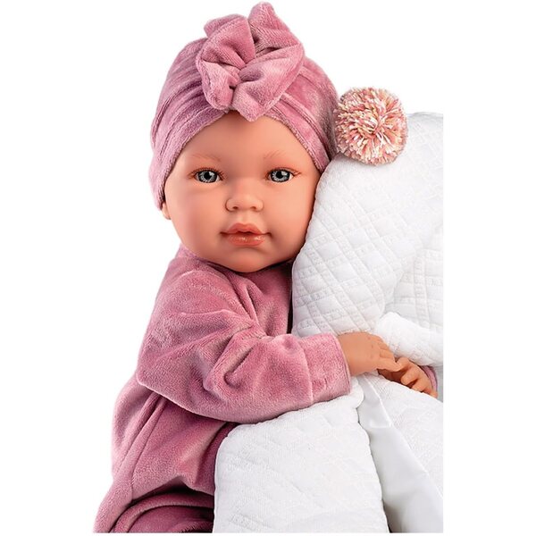 Llorens Lala Babypuppe 42 cm mit weichem Körper und Zubehör inklusive, blaue Augen