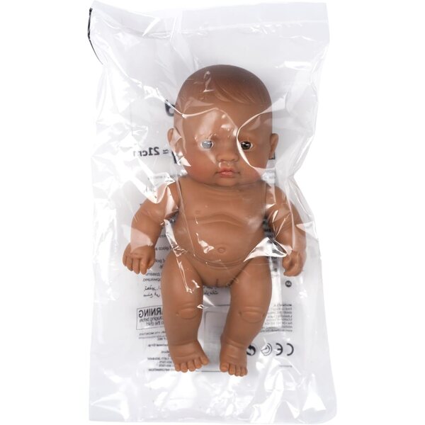 Miniland Pupa Bambina Sudamericana 21cm in Vinile Morbido e Flessibile
