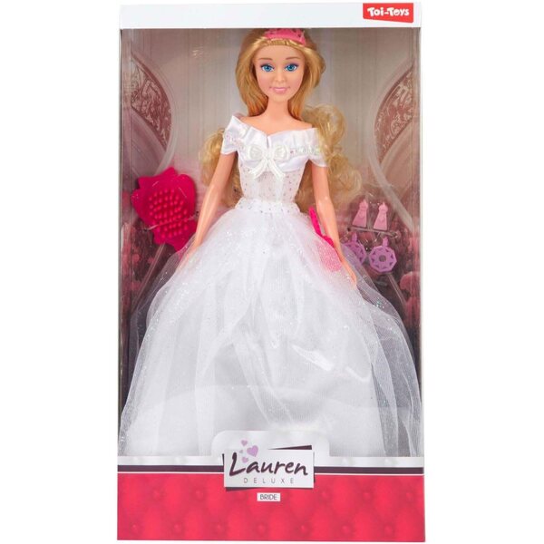 Toi-Toys Pupa Bride mit Zubehör – Spielzeugpuppe für Kinder – Märchenhochzeit