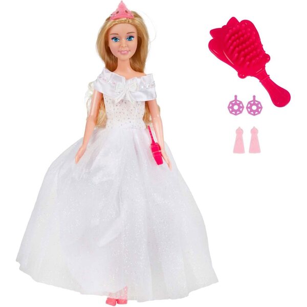Toi-Toys Pupa Bride mit Zubehör – Spielzeugpuppe für Kinder – Märchenhochzeit
