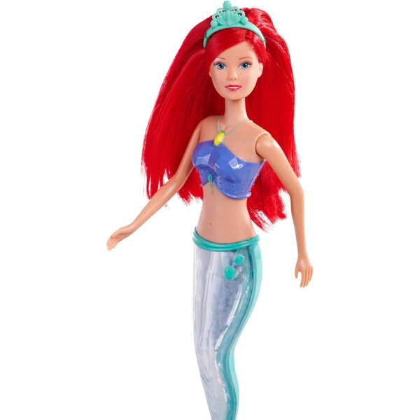 Steffi Love Puppe Sparkle Mermaid 39 cm con Flosse Luminescente per Bambini 3+