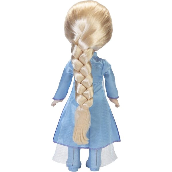 Disney Frozen 2 Elsa Puppe 35 cm mit ikonischem Kleid und geflochtenen Haaren für Mädchen