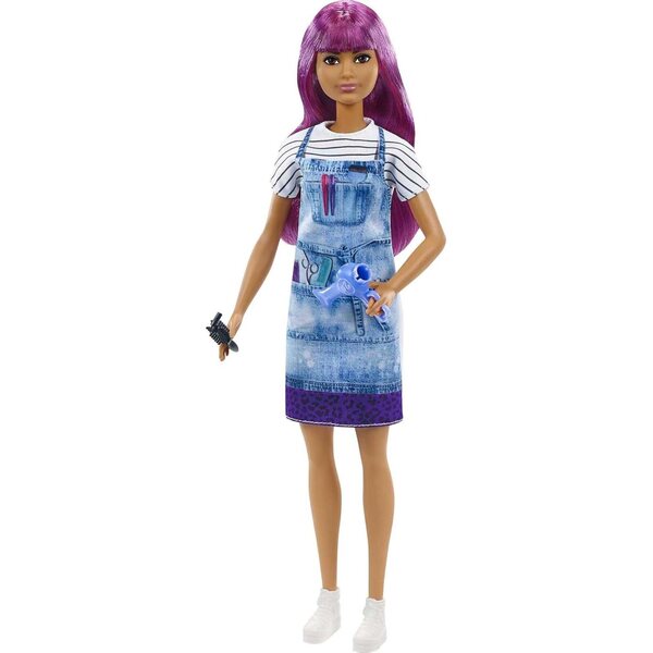 Barbie Friseurin mit Zubehör, 30 cm große Puppe für Kinder ab 3 Jahren