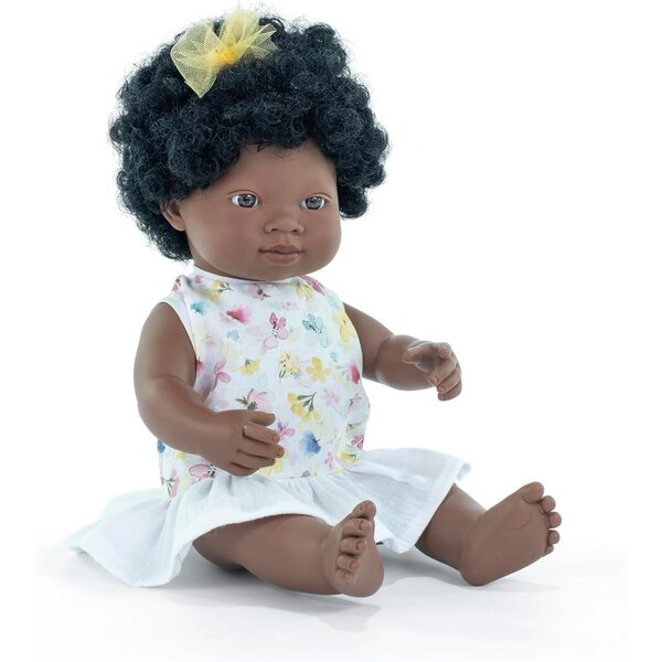 Miniland-Puppe 38 cm – Anatomisches afrikanisches Mädchen aus der My Friends & Me-Kollektion