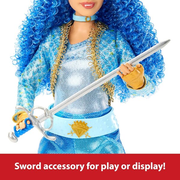 Mattel Disney Principessa Chloe Aschenputtel Descendants 4 con capelli blu