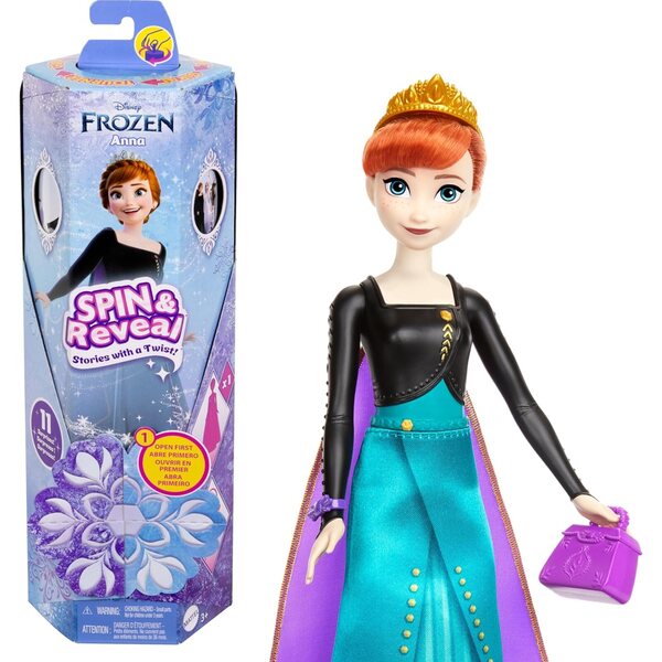 Mattel Disney Die Eiskönigin Anna Modedolls-Set mit 11 Überraschungen und Zubehör