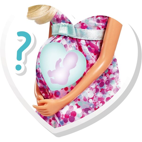 Steffi Love Baby Surprise: Poupée enceinte avec bébé surprise 29cm, 3+ ans