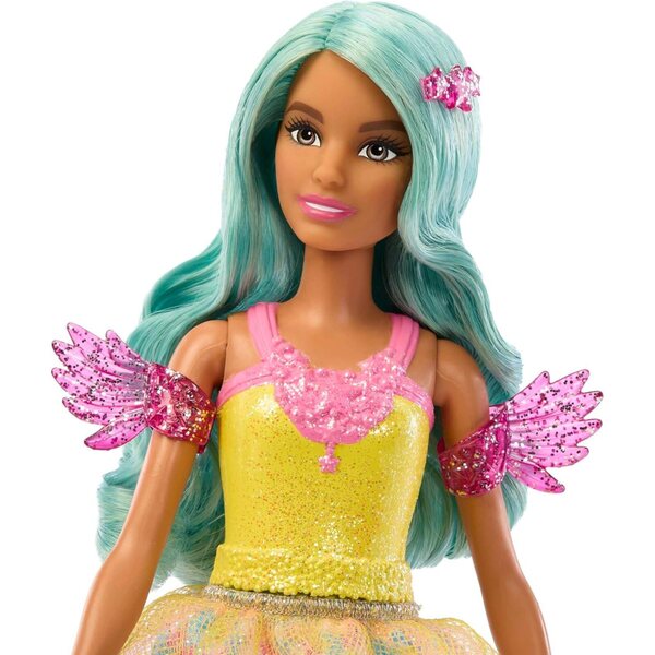 Barbie Teresa magica con capelli mossi e accessori fiabeschi per bimbi 3+ anni