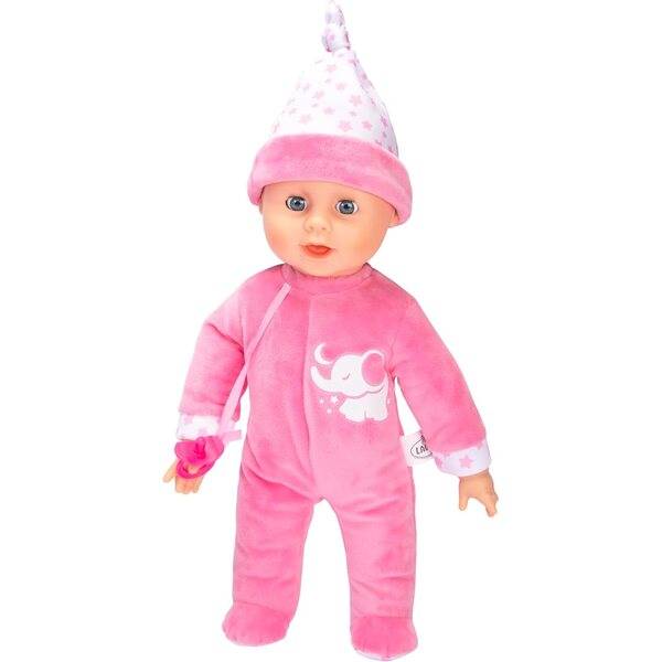 Simba Laura bambola del sonno 38 cm - bambolina con movimenti respiratori, occhi addormentati, 14 suoni