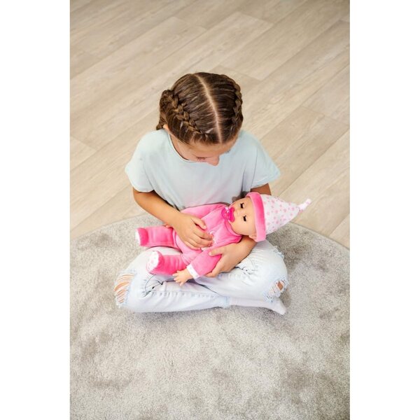 Simba Laura bambola del sonno 38 cm - bambolina con movimenti respiratori, occhi addormentati, 14 suoni