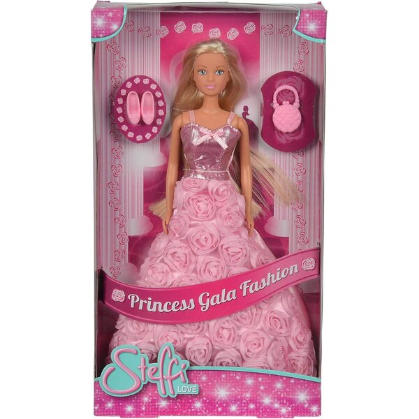 Steffi Love Princess Gala Fashion in abito rose ricamato 29cm dai 3 anni