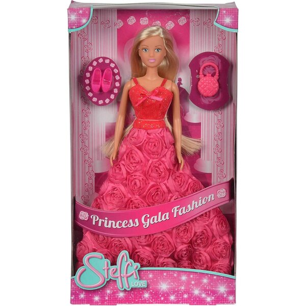 Steffi Love Princess Gala Fashion in abito rose ricamato 29cm dai 3 anni