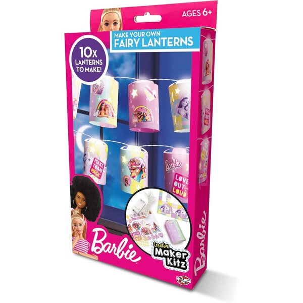 Barbie Creative Maker Kitz Lichterkette Rosa con 10 LED e Decorazioni Luminescenti