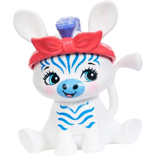 Enchantimals Zemirah Zebra Deluxe Haarpuppe mit 5 Zubehörteilen und körnigem Freund – Spiel für Kinder ab 4 Jahren