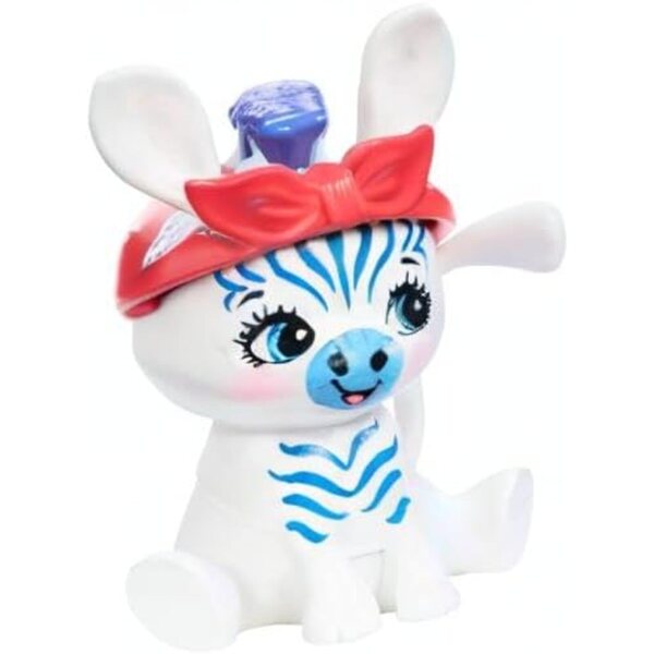 Enchantimals Zemirah Zebra Deluxe Haarpuppe mit 5 Zubehörteilen und körnigem Freund – Spiel für Kinder ab 4 Jahren