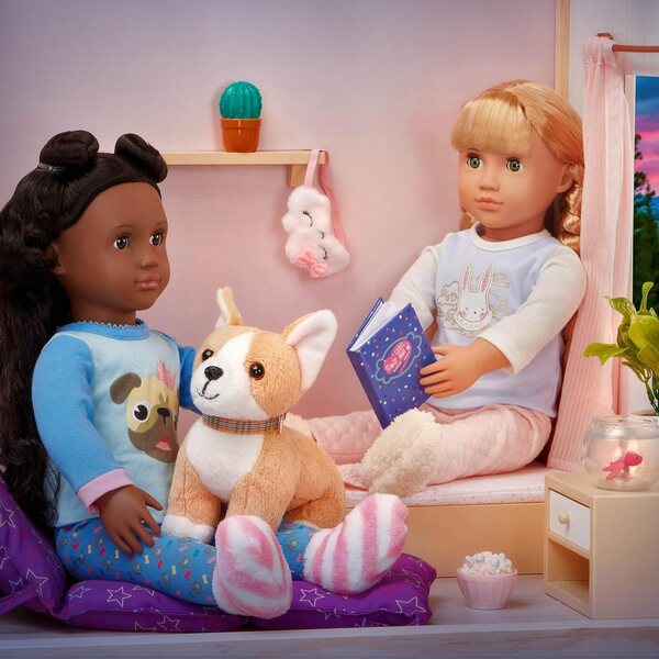 Our Generation Jovie - Poupée 46 cm aux cheveux blonds, yeux verts et pyjama complet