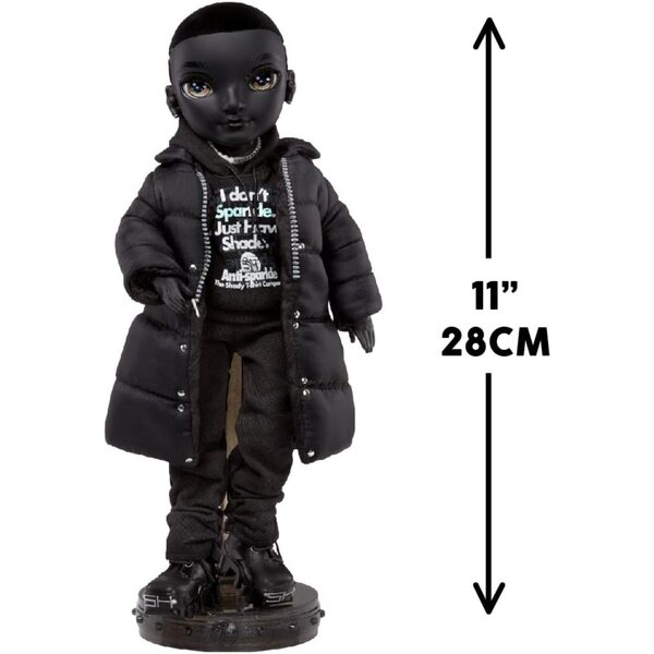 Poupée mannequin Rainbow High Shadow High Rexx McQueen avec accessoires colorés pour enfants de 4 à 12 ans