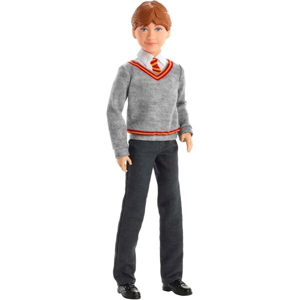 Mattel Harry Potter Ron Weasley Puppe 26 cm mit Hogwarts-Uniform und Zauberstab