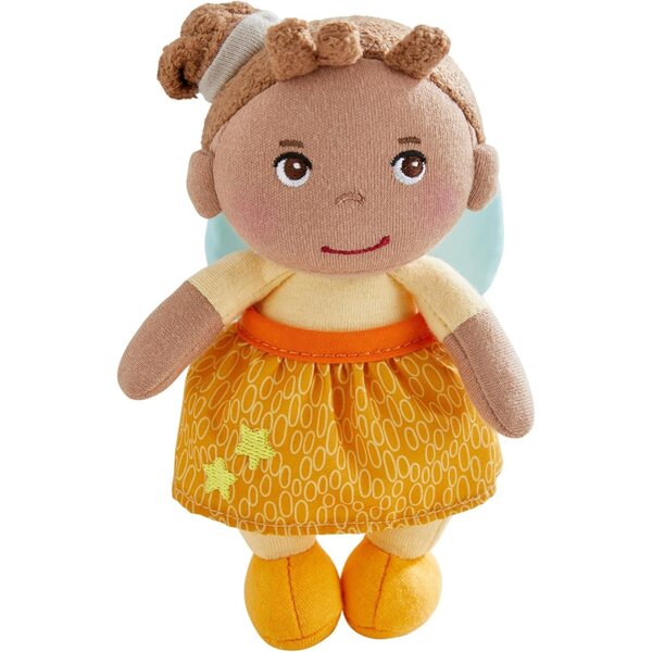 HABA Schutzengel Holly - Poupée en tissu douce 15 cm, cadeau naissance idéal bébé