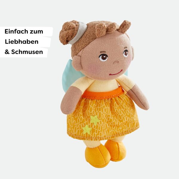 HABA Schutzengel Holly - Poupée en tissu douce 15 cm, cadeau naissance idéal bébé