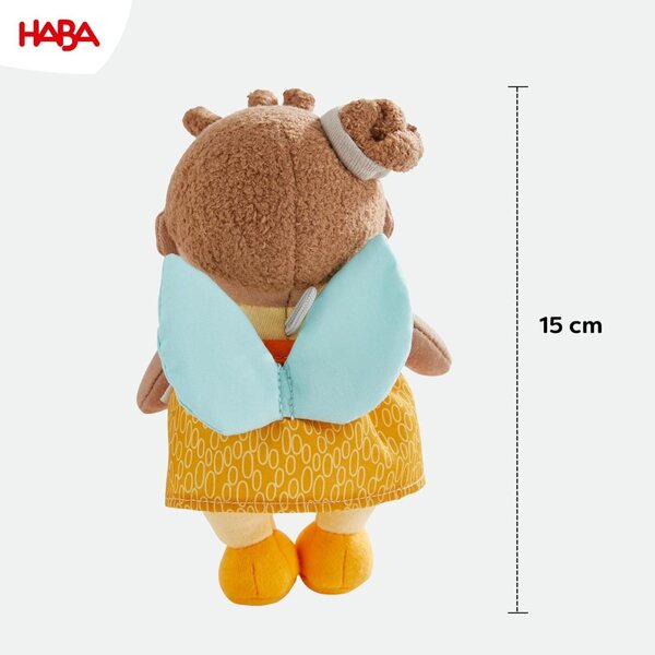 HABA Schutzengel Holly - Poupée en tissu douce 15 cm, cadeau naissance idéal bébé