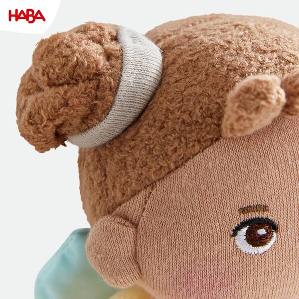 HABA Schutzengel Holly - Poupée en tissu douce 15 cm, cadeau naissance idéal bébé