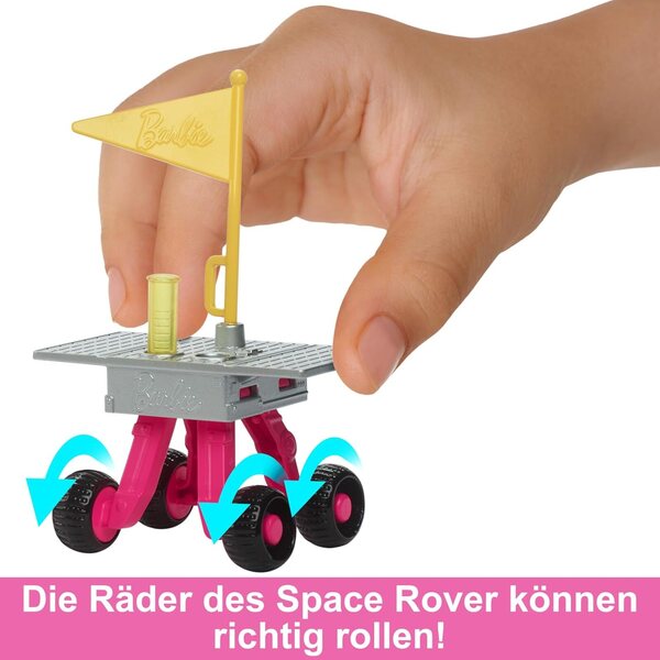 Barbie Astronautinnen-Set zum 65. Jubiläum mit 10 Zubehörteilen und interaktivem Rover