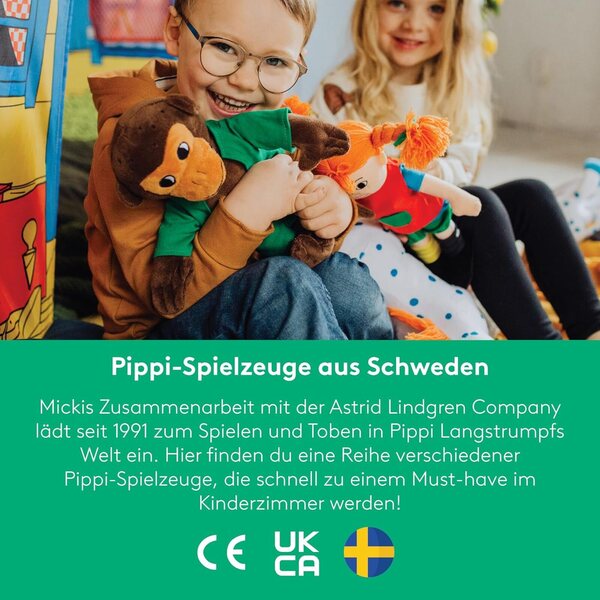 Pippi Langstrumpf Mini casa delle bambole Figuren 10 cm - Gioco Creativo e Sicuro per Bambini 3+