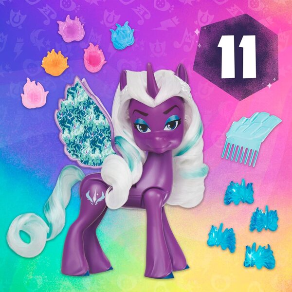 My Little Pony Opaline Arcana Flügelüberraschung mit beweglichen Flügeln und Zubehör für Kinder