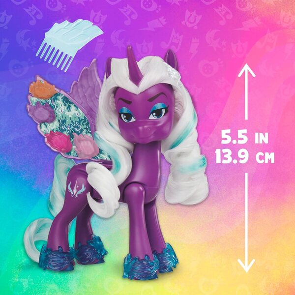 My Little Pony Opaline Arcana Flügelüberraschung mit beweglichen Flügeln und Zubehör für Kinder