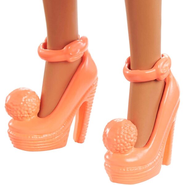 Barbie Fashionistas #200 mit gepunktetem Overall und Accessoires, Kinder ab 3 Jahren