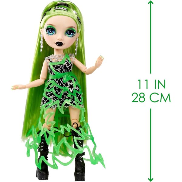 Rainbow High Jade Hunter - Pupa di Moda Verde con 2 Outfit e Accessori Fashion