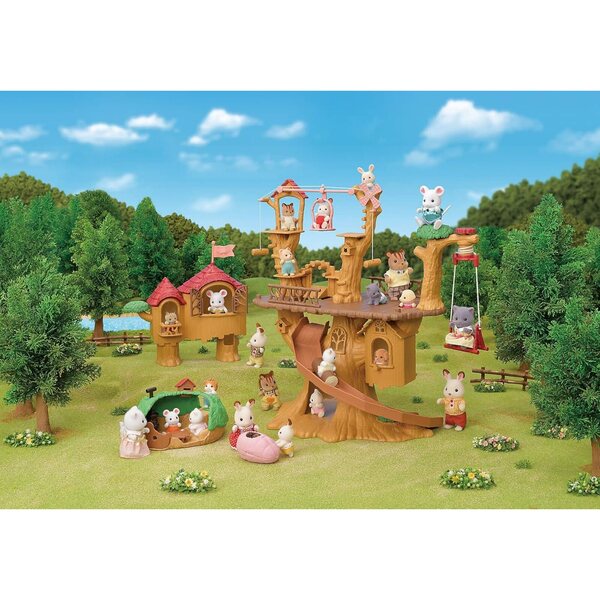 Sylvanian Families Baby Seilbahn mit Milchfigur, Kreativspiel für Kinder