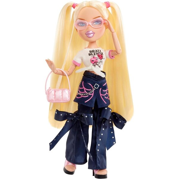 Bratz Stylin' Cloe mit anpassbarem T-Shirt und Modeaccessoires für Mädchen