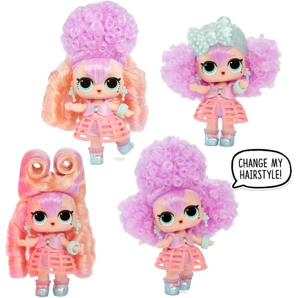 L.O.L. Überraschungspuppe #Hairvibes mit 15 Überraschungen und Mix & Match-Perücken für Mädchen