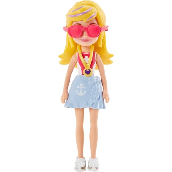 Polly Pocket figura 7 cm con outfit alla moda, personaggi assortiti per bambini