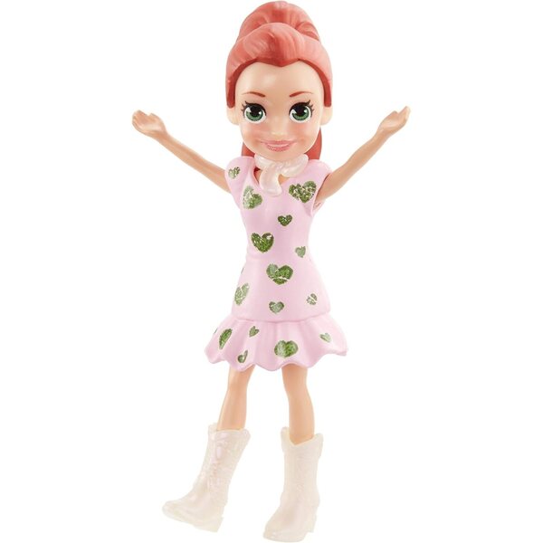 Polly Pocket figura 7 cm con outfit alla moda, personaggi assortiti per bambini