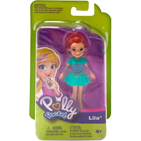 Polly Pocket figura 7 cm con outfit alla moda, personaggi assortiti per bambini