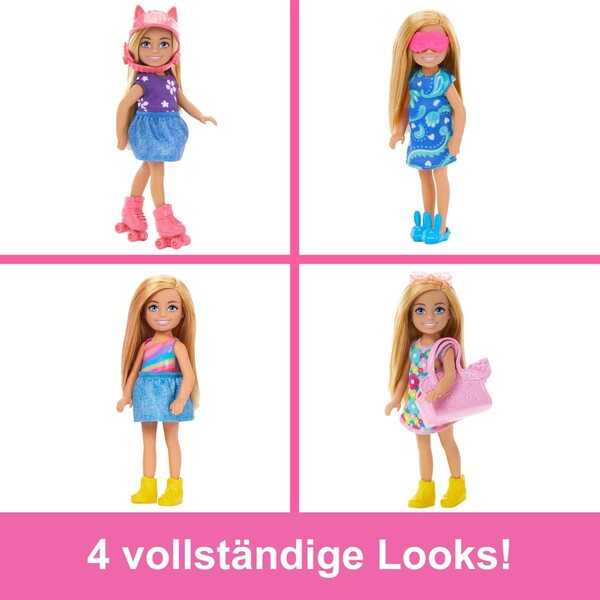 Barbie Chelsea con Kleiderschrank 17 pezzi set moda e accessori gioco pieghevole
