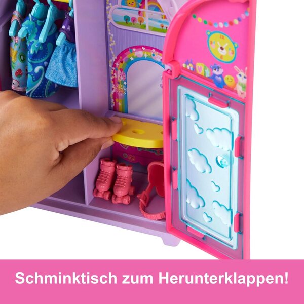 Barbie Chelsea con Kleiderschrank 17 pezzi set moda e accessori gioco pieghevole