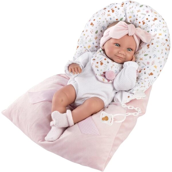 Tina-Puppe aus rosa Vinyl 40 cm ohne Mechanismus – Llorens