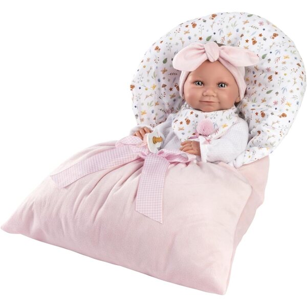 Tina-Puppe aus rosa Vinyl 40 cm ohne Mechanismus – Llorens