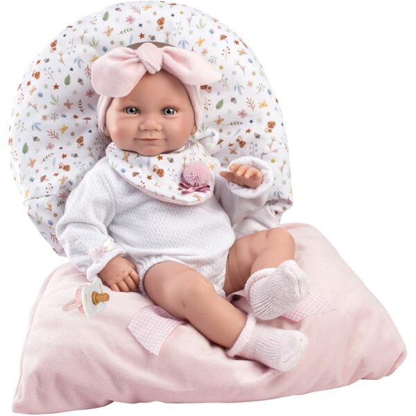 Tina-Puppe aus rosa Vinyl 40 cm ohne Mechanismus – Llorens