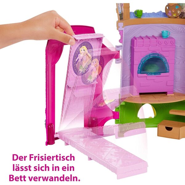 Disney-Prinzessin Rapunzel bewegliches Poupée mit Ensemble-Tour und 15 Accessoires – für Kinder ab 3 Jahren