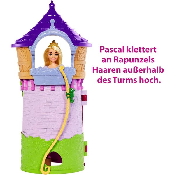 Disney-Prinzessin Rapunzel bewegliches Poupée mit Ensemble-Tour und 15 Accessoires – für Kinder ab 3 Jahren