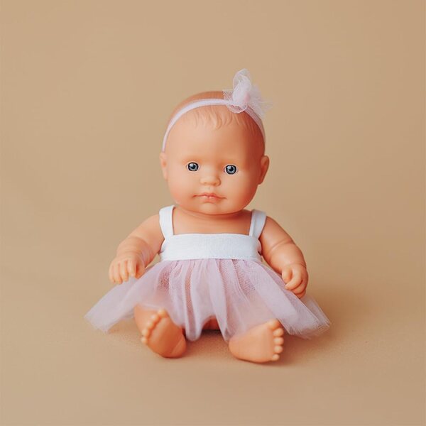 Miniland Puppe 21cm My Friend & Me, europea, anatomica e profumata alla vaniglia