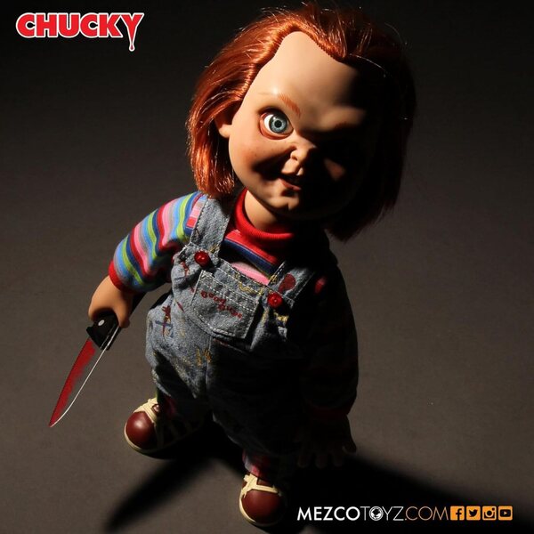 Chucky 37 cm Good Guy Puppe mit Geräuschen Original Child's Play von Mezco